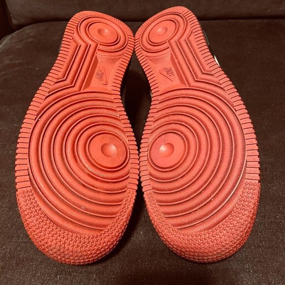 MINT 315517-221 Nike Air Force 1 Premium '07 Tweed Red Black 6Y Womens 7.5 US - Picture 6 of 13